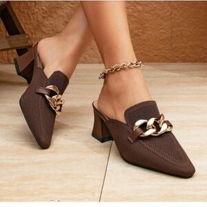 NEWBELLA Mousse FIT Commute Pointed Toe Flat Mules Size 7